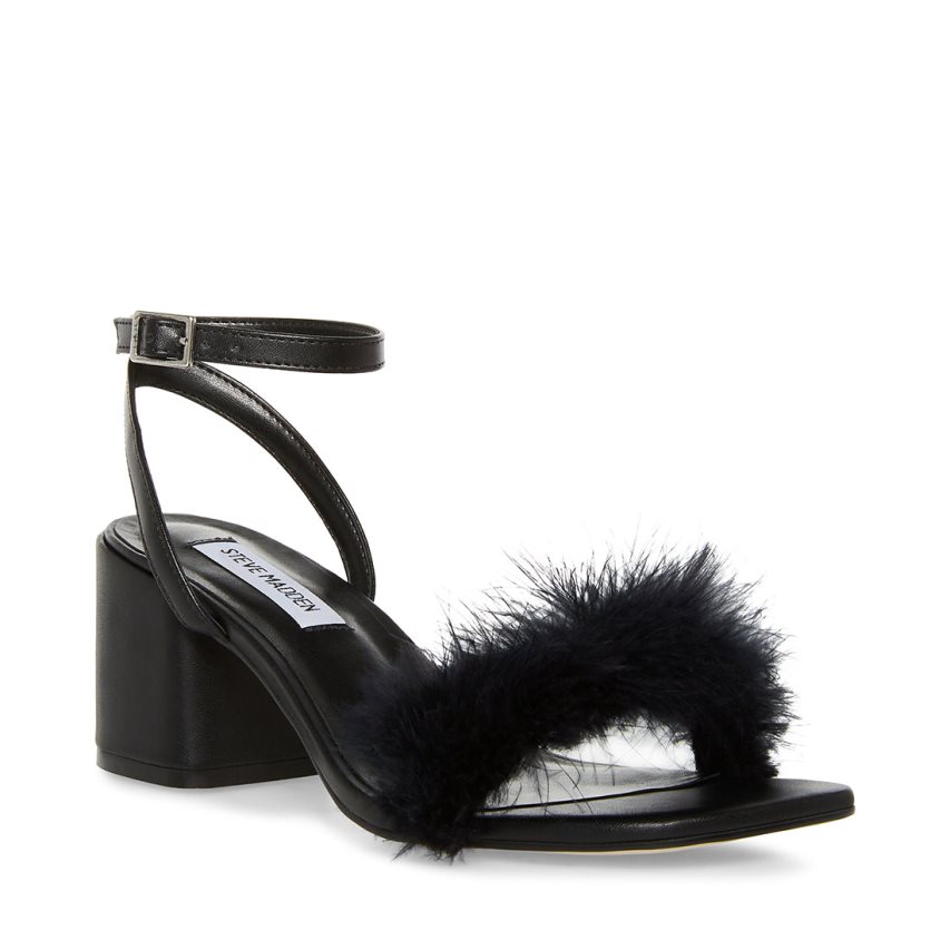 σανδαλια με τακουνι γυναικεια Steve Madden Audrina-f μαυρα | GR-O325LAH