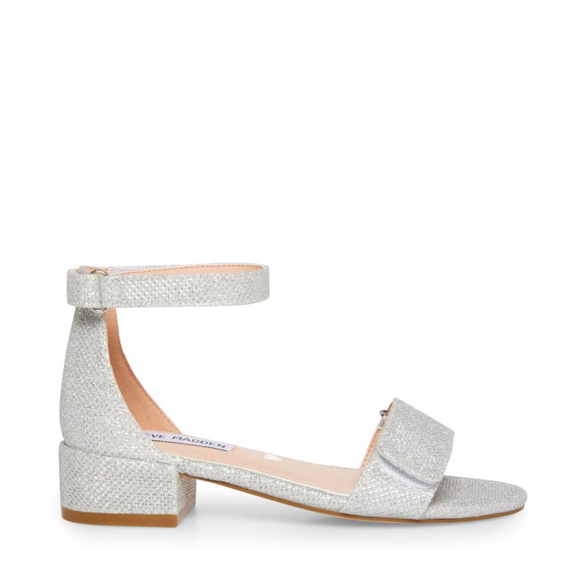 σανδαλια με τακουνι παιδικα Steve Madden Airenne ασημι | GR-3524JYG