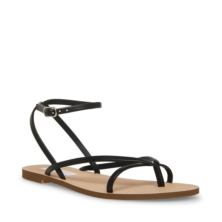 φλατ πεδιλα γυναικεια Steve Madden Amuse μαυρα | GR-8615ZIO