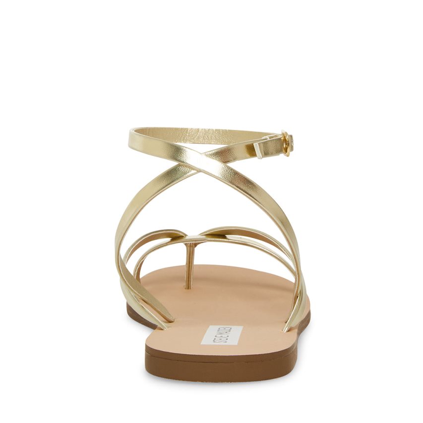 φλατ πεδιλα γυναικεια Steve Madden Amuse χρυσο χρωμα | GR-8O56SQT