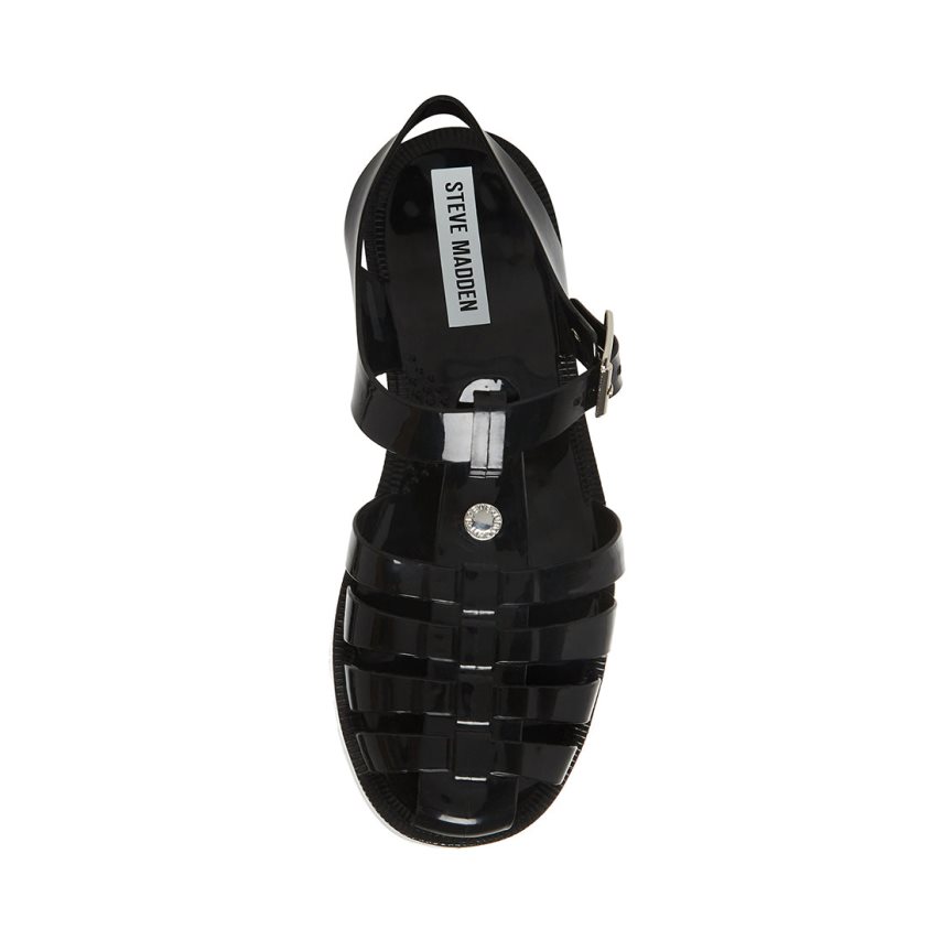 φλατ πεδιλα γυναικεια Steve Madden Bryn μαυρα | GR-4O57MEB