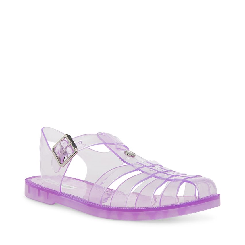 φλατ πεδιλα γυναικεια Steve Madden Bryn μωβ | GR-5O47WQO