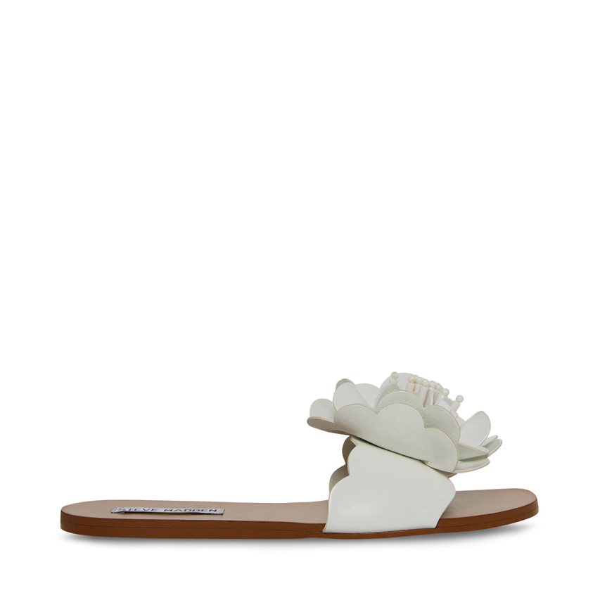 φλατ πεδιλα γυναικεια Steve Madden Chelsea ασπρα | GR-8629STM