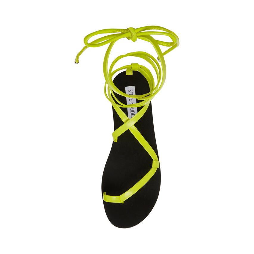 φλατ πεδιλα γυναικεια Steve Madden Kala πρασινο | GR-4O31OXJ