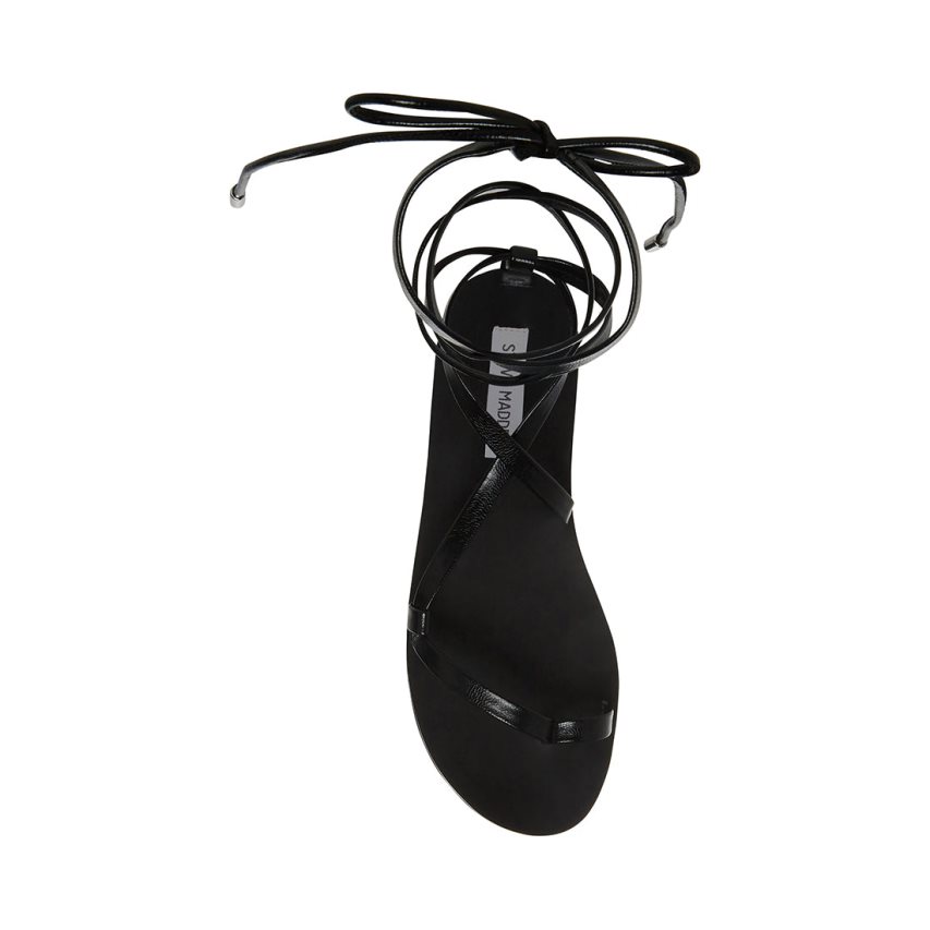 φλατ πεδιλα γυναικεια Steve Madden Kala μαυρα | GR-7243TCV