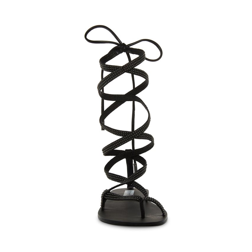 φλατ πεδιλα γυναικεια Steve Madden Kala-s μαυρα | GR-O941QUT