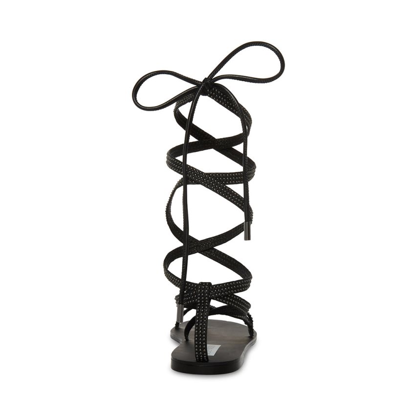 φλατ πεδιλα γυναικεια Steve Madden Kala-s μαυρα | GR-O941QUT