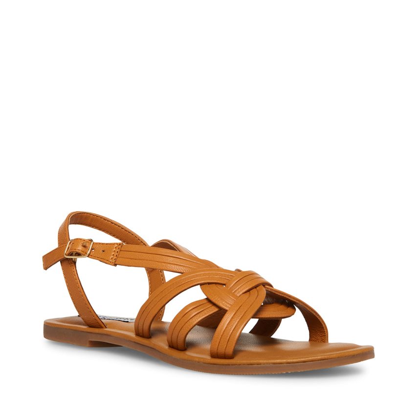 φλατ πεδιλα γυναικεια Steve Madden Prim καφε | GR-6731PBU