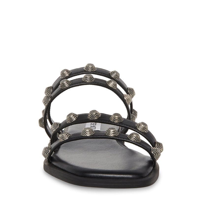 φλατ πεδιλα γυναικεια Steve Madden Sterling μαυρα | GR-954OOYE