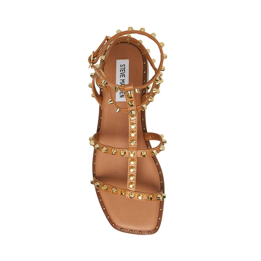 φλατ πεδιλα γυναικεια Steve Madden Sunnie καφε | GR-2345JOR