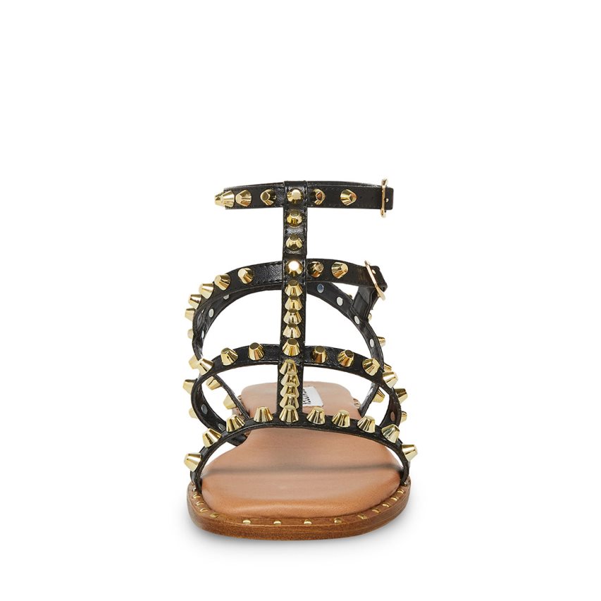 φλατ πεδιλα γυναικεια Steve Madden Sunnie μαυρα | GR-8357WTD