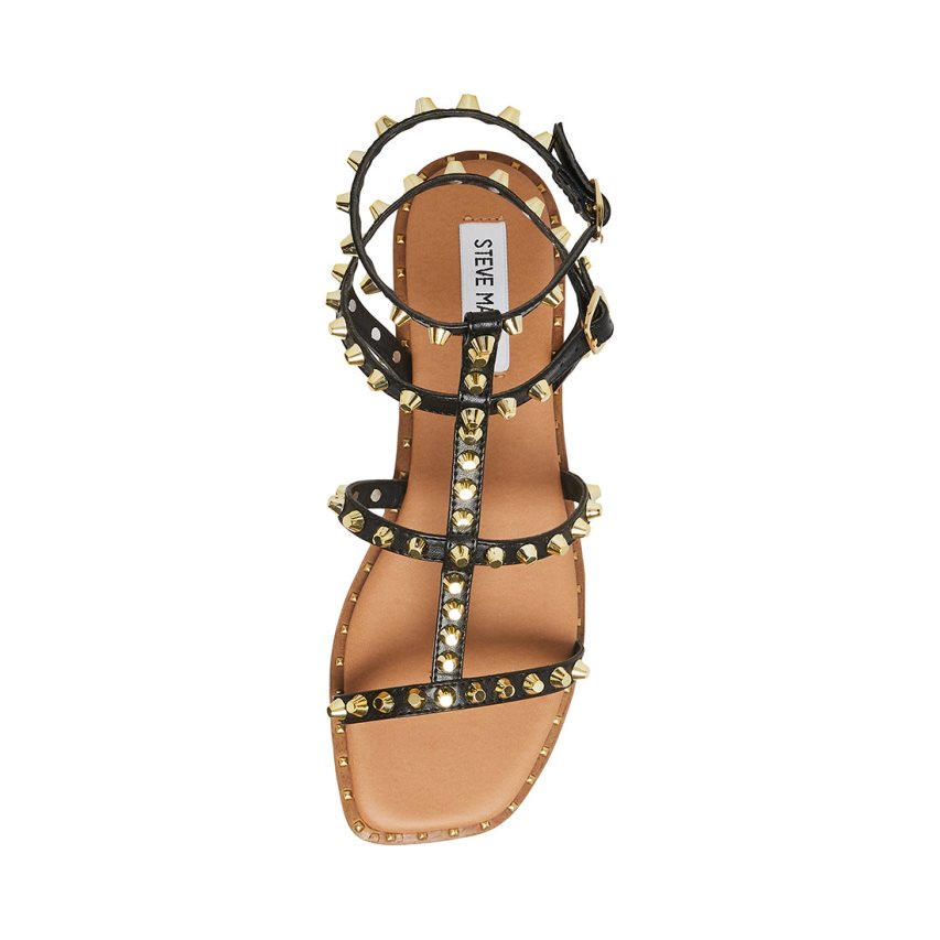φλατ πεδιλα γυναικεια Steve Madden Sunnie μαυρα | GR-8357WTD