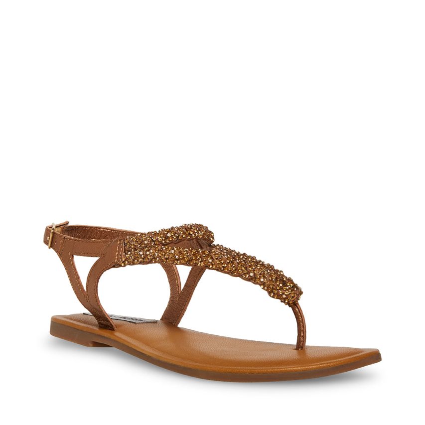 φλατ πεδιλα γυναικεια Steve Madden Sydney-r χρυσο χρωμα | GR-45O3HDZ