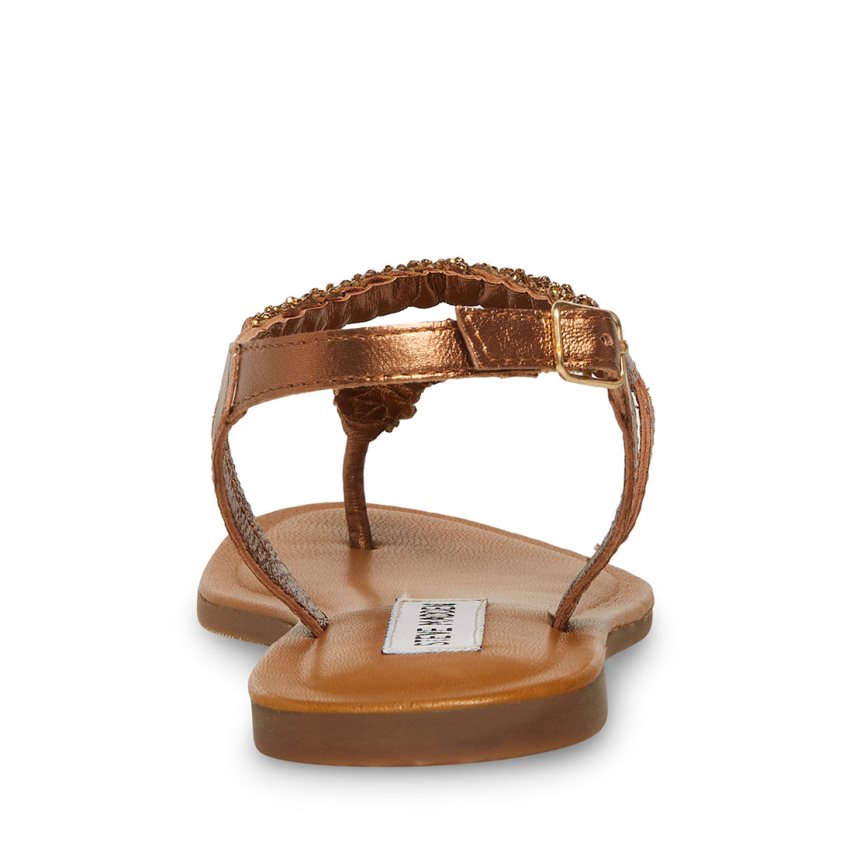 φλατ πεδιλα γυναικεια Steve Madden Sydney-r χρυσο χρωμα | GR-45O3HDZ