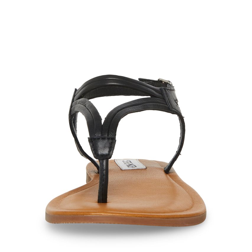 φλατ πεδιλα γυναικεια Steve Madden Sydney μαυρα | GR-O431QGB