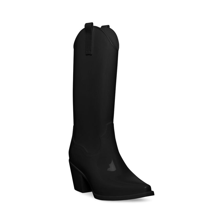 ψηλεσ μποτεσ γυναικεια Steve Madden Shallow μαυρα | GR-12O7RFL