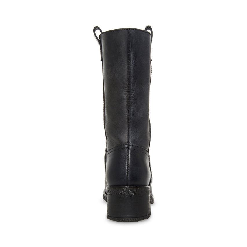 ψηλεσ μποτεσ γυναικεια Steve Madden Winny δερματινα μαυρα | GR-O729HDB