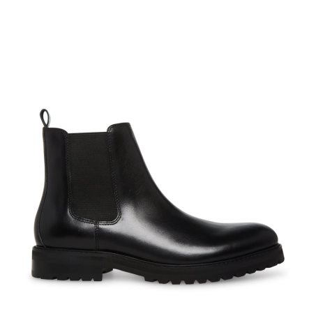 Chelsea Boots ανδρικα Steve Madden Duren δερματινα μαυρα | GR-8123ZYU