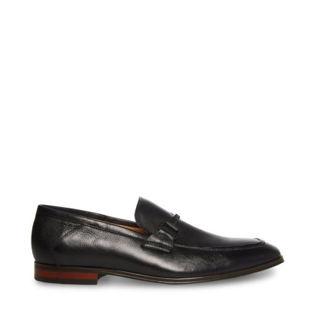 Loafers ανδρικα Steve Madden Aahron δερματινα μαυρα | GR-19O5KRB