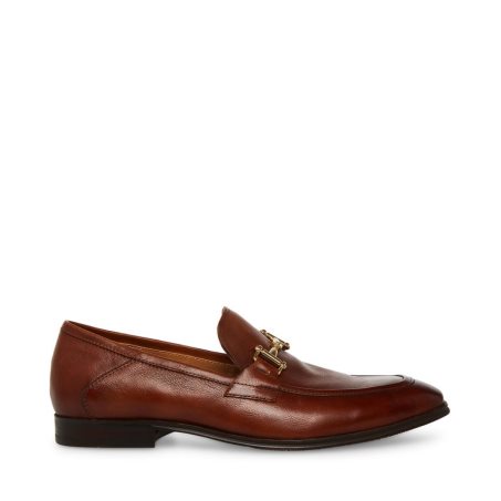 Loafers ανδρικα Steve Madden Archee δερματινα σκούρο καφε | GR-3946RZY