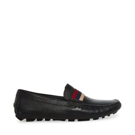 Loafers ανδρικα Steve Madden Baz δερματινα μαυρα | GR-6897VDF