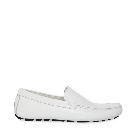 Loafers ανδρικα Steve Madden Bergamo δερματινα ασπρα | GR-7589RNJ