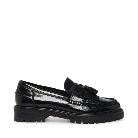 Loafers γυναικεια Steve Madden Minka δερματινα μαυρα | GR-1956BWE
