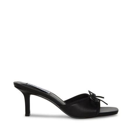Mules γυναικεια Steve Madden Emory δερματινα μαυρα | GR-O386EGZ
