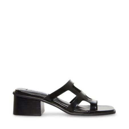Mules γυναικεια Steve Madden Princess δερματινα μαυρα | GR-9825HTD