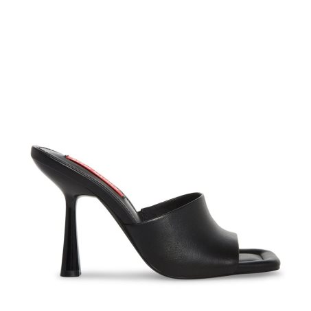 Mules γυναικεια Steve Madden Selene δερματινα μαυρα | GR-2546FBS