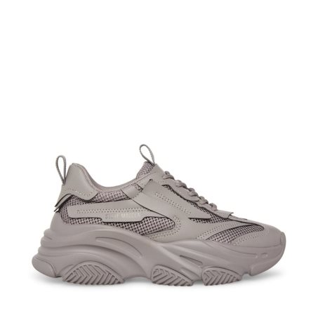 Αθλητικά Παπούτσια γυναικεια Steve Madden Possession γκρι | GR-67O3XBS