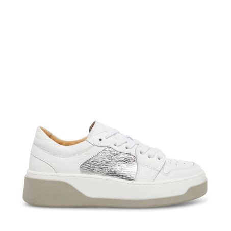 Αθλητικά Παπούτσια γυναικεια Steve Madden Joey ασπρα ασημι | GR-7485KNY