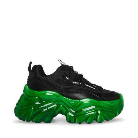 Αθλητικά Παπούτσια γυναικεια Steve Madden Revel μαυρα πρασινο | GR-9187JWQ
