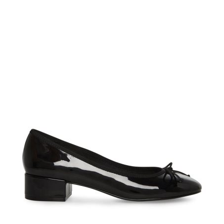 Τακούνια γυναικεια Steve Madden Cherish λουστρινι μαυρα | GR-46O9THL