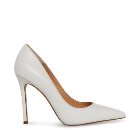 Τακούνια γυναικεια Steve Madden Evelyn δερματινα ασπρα | GR-2473KBO