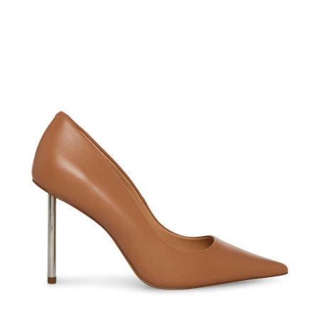 Τακούνια γυναικεια Steve Madden Kristie δερματινα καφε | GR-9261PRS