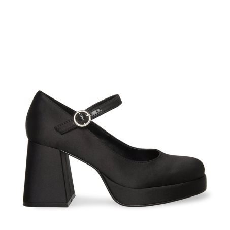 Τακούνια γυναικεια Steve Madden Mingle Satin μαυρα | GR-4786TKM
