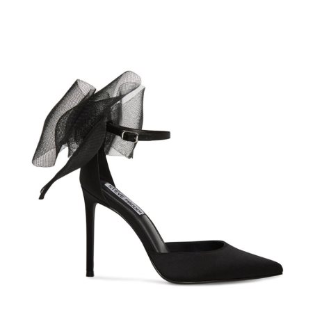 Τακούνια γυναικεια Steve Madden Valenteen Satin μαυρα | GR-1684UNM