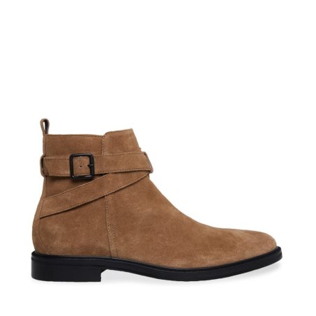 μποτακια ανδρικα Steve Madden Matthew σουετ καφε | GR-612OVYE