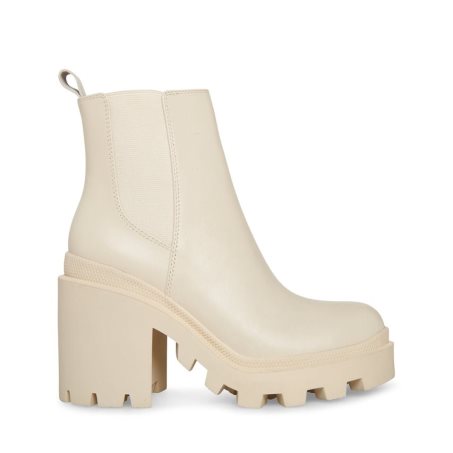 μποτακια γυναικεια Steve Madden Roxie δερματινα κρέμα | GR-5481HSE