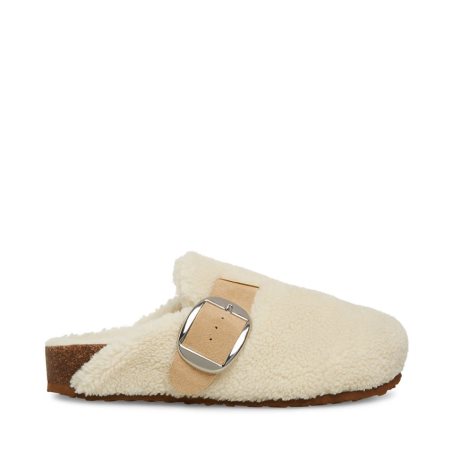 παντοφλεσ γυναικεια Steve Madden Cuddle ασπρα | GR-9268FPV