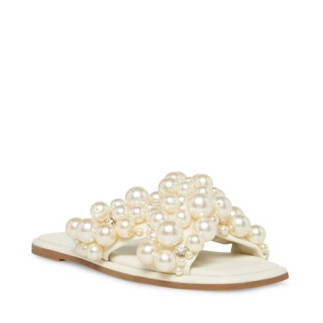 παντοφλεσ γυναικεια Steve Madden Duri ασπρα | GR-4521KRG