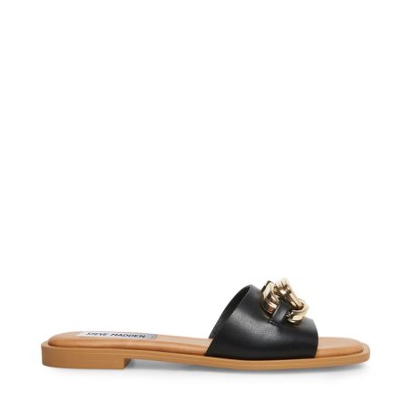 παντοφλεσ γυναικεια Steve Madden Gene μαυρα | GR-5427ELR