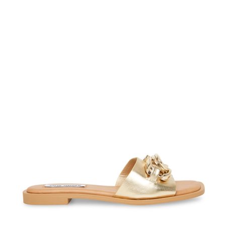 παντοφλεσ γυναικεια Steve Madden Gene χρυσο χρωμα | GR-4568GXZ