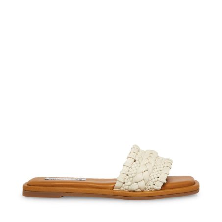 παντοφλεσ γυναικεια Steve Madden Genevie ασπρα | GR-O193GWT