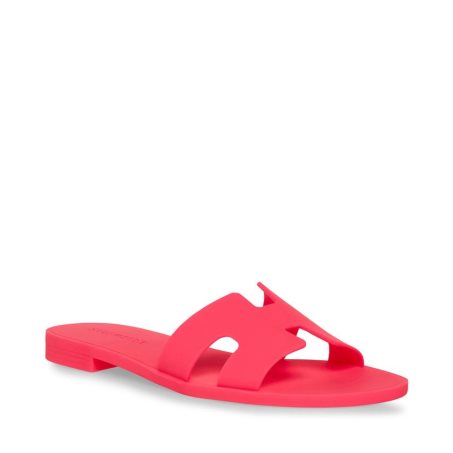 παντοφλεσ γυναικεια Steve Madden Hadyn-j Neon ροζ | GR-2741COV