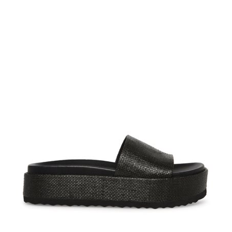 παντοφλεσ γυναικεια Steve Madden Kasper μαυρα | GR-O296PON