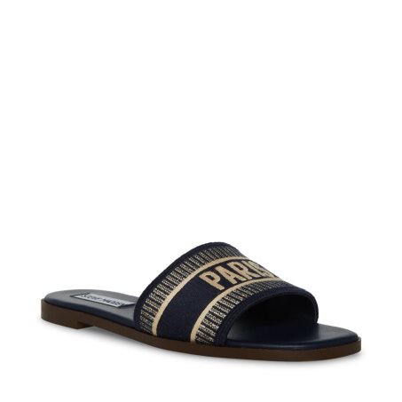 παντοφλεσ γυναικεια Steve Madden Knox μαυρα | GR-9732MZI