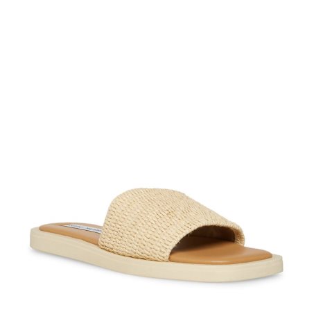 παντοφλεσ γυναικεια Steve Madden Leigh Natural Μπεζ | GR-8376PSE