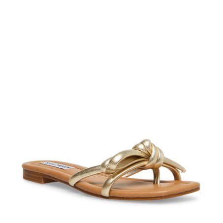 παντοφλεσ γυναικεια Steve Madden Maura χρυσο χρωμα | GR-2815HWI